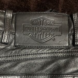 Harley-Davidson Black Leather pants size 36/8 W